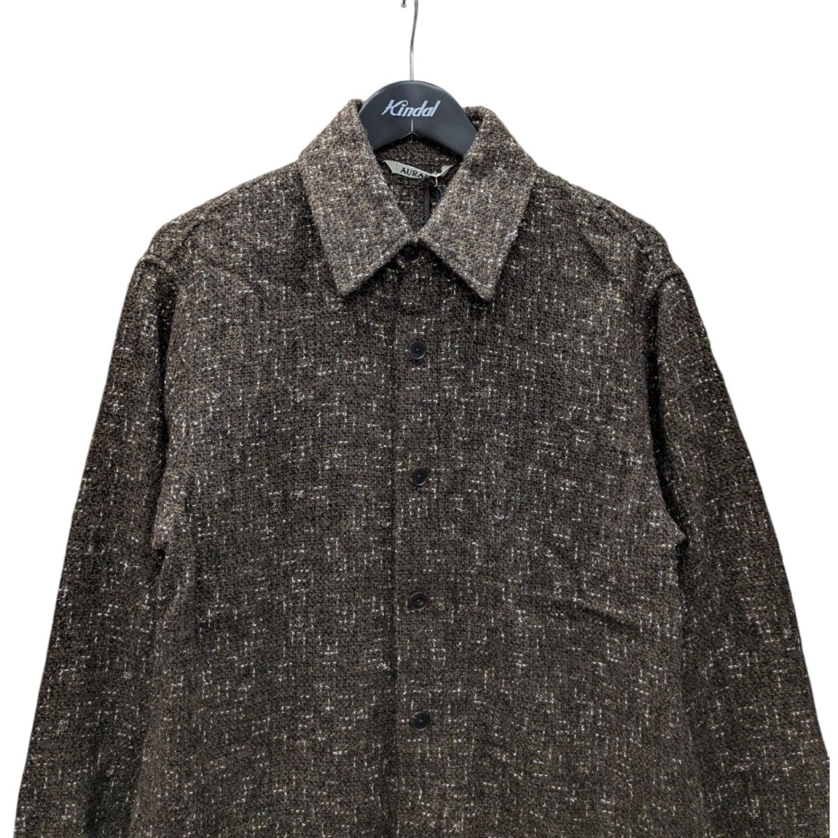 24AWHOMESPUN tweed zip blousonツイード長袖シャツA24AB03HT