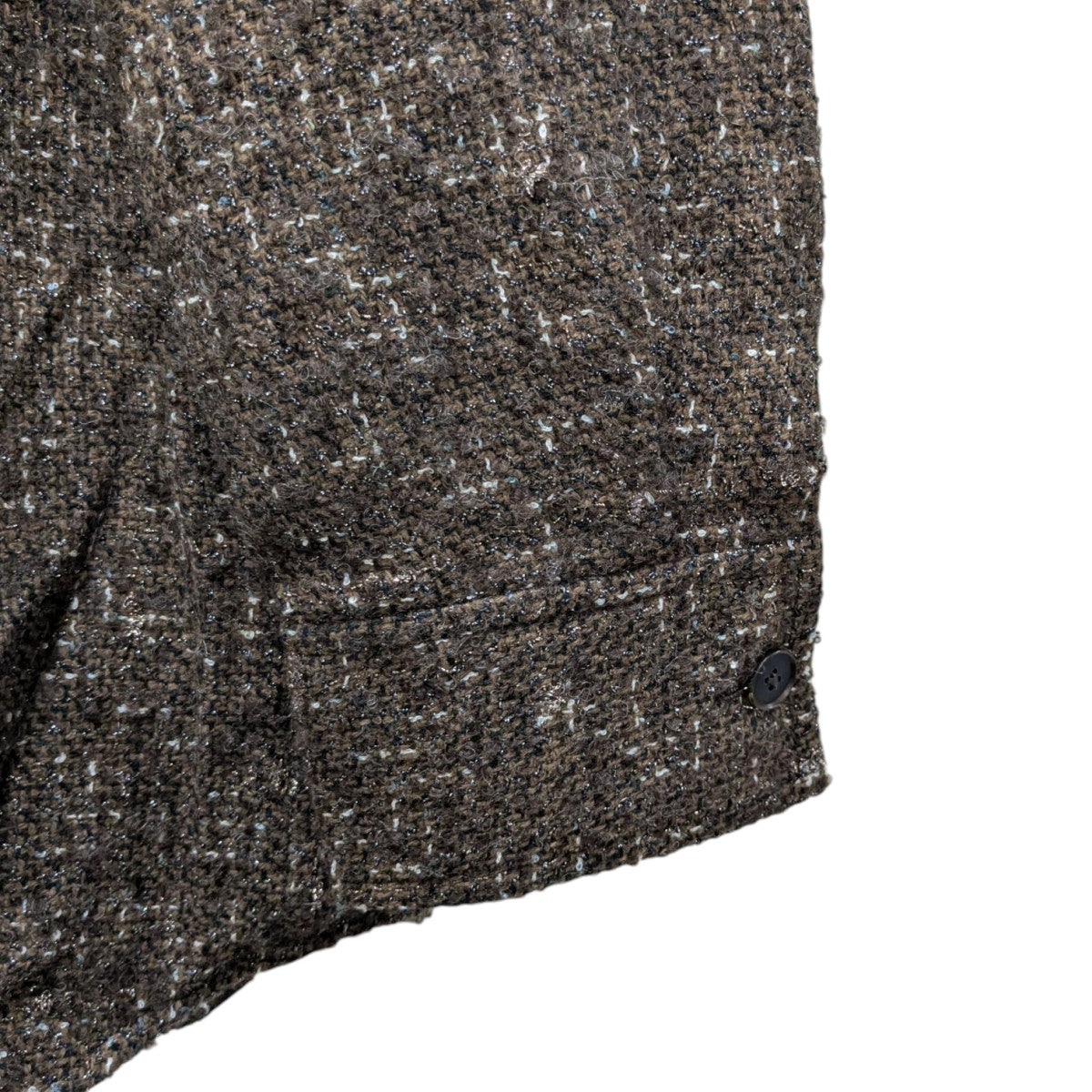 24AWHOMESPUN tweed zip blousonツイード長袖シャツA24AB03HT