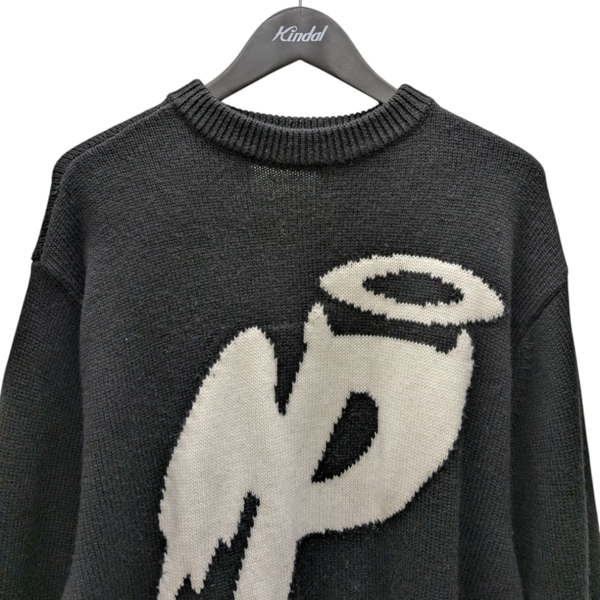 PALACE ニット PALACE(パレス) 25SSP WING KNITウィングニット ブラック サイズ