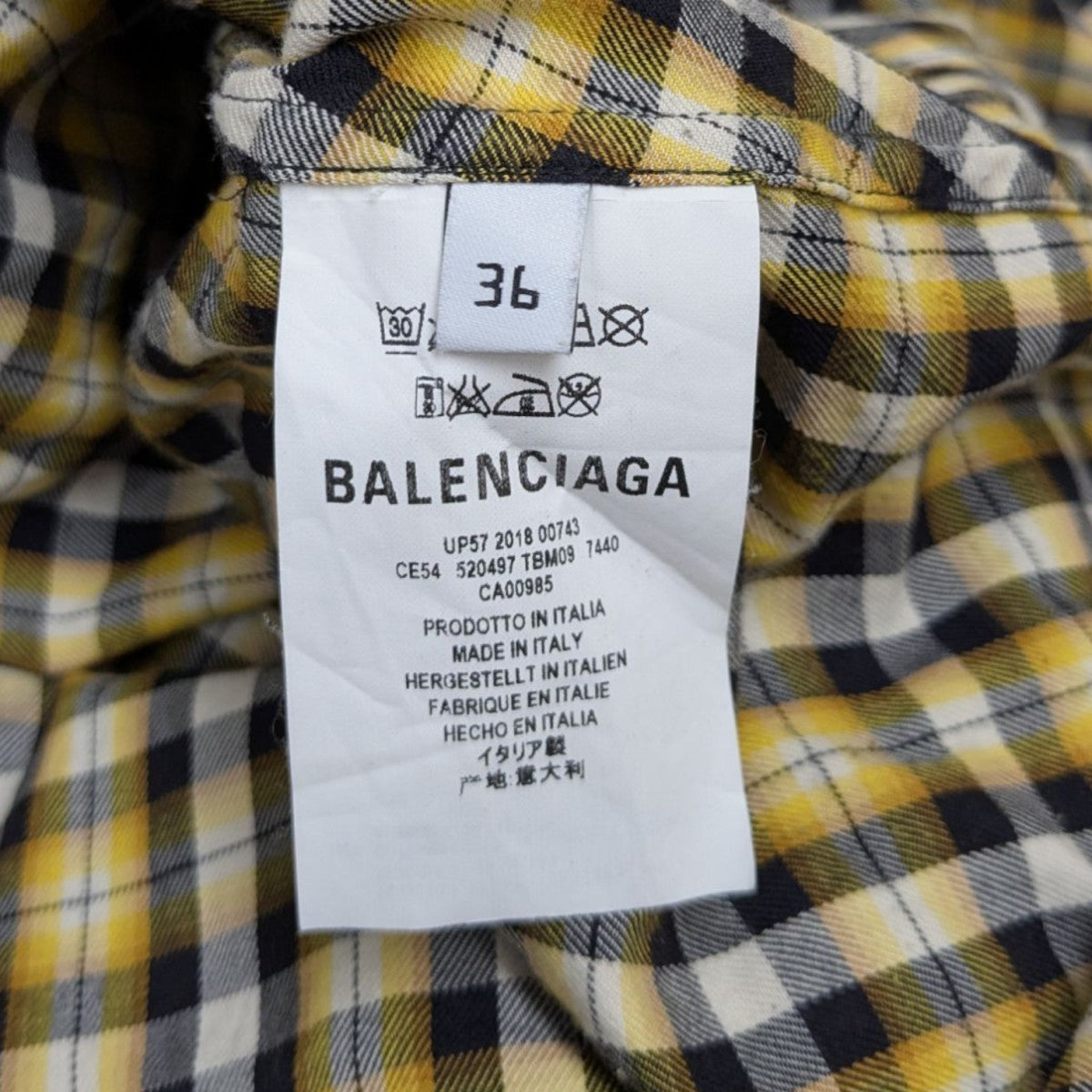 BALENCIAGA(バレンシアガ) バクロゴチェックニュースウィング
