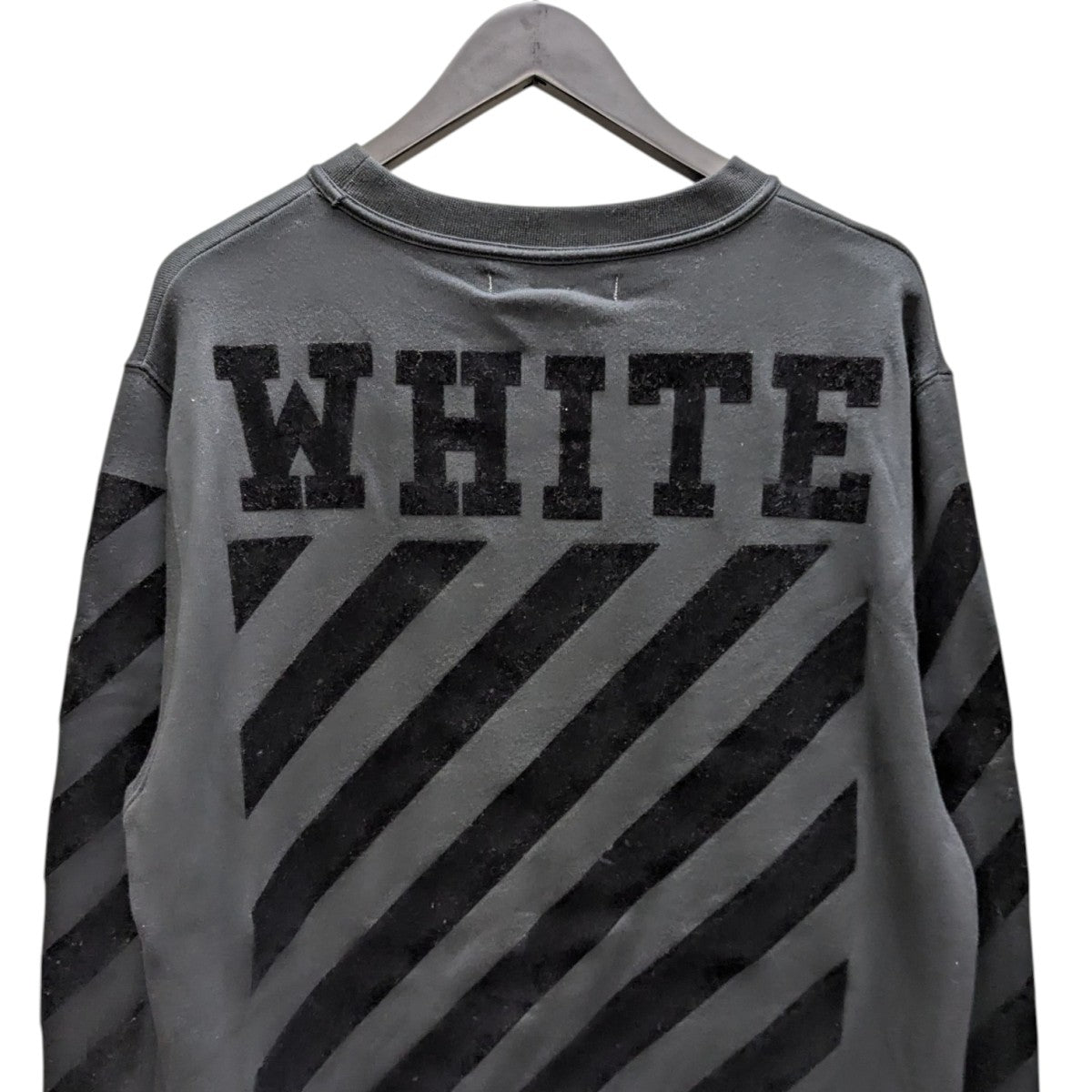【美品】off-white 長袖 ブラッククロスアロー バックロゴ スウェット Off-White - 【超絶人気モデル】オフホワイト 確実正規品 クロス