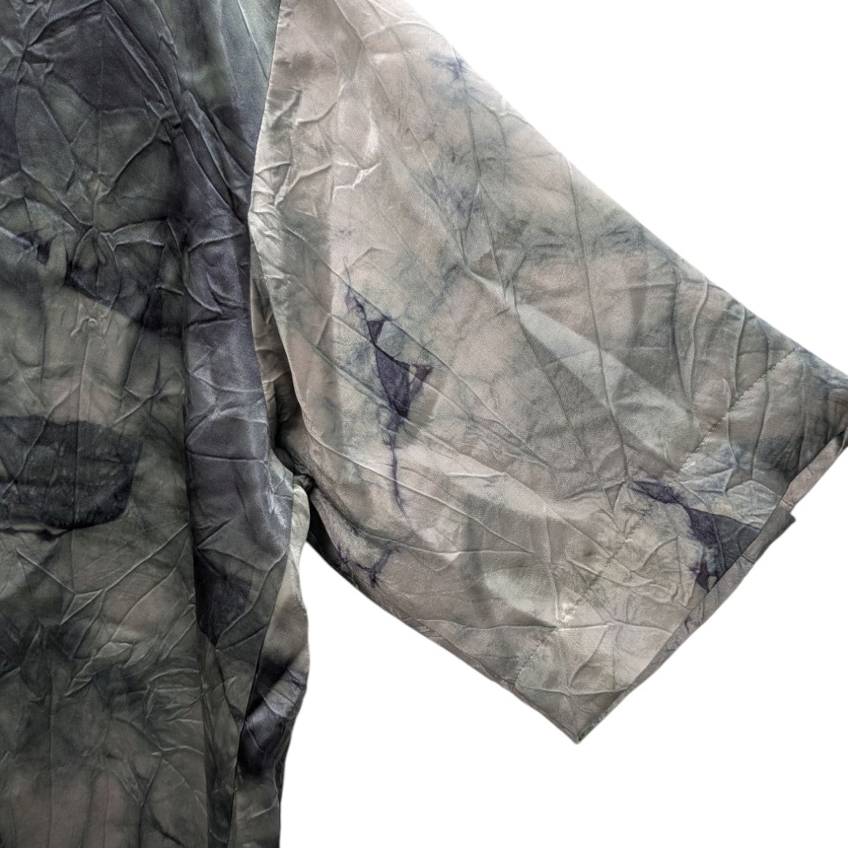 UJOH(ウジョー) SLIT SLEEVE OPEN COLLAR SHIRT オープンカラー