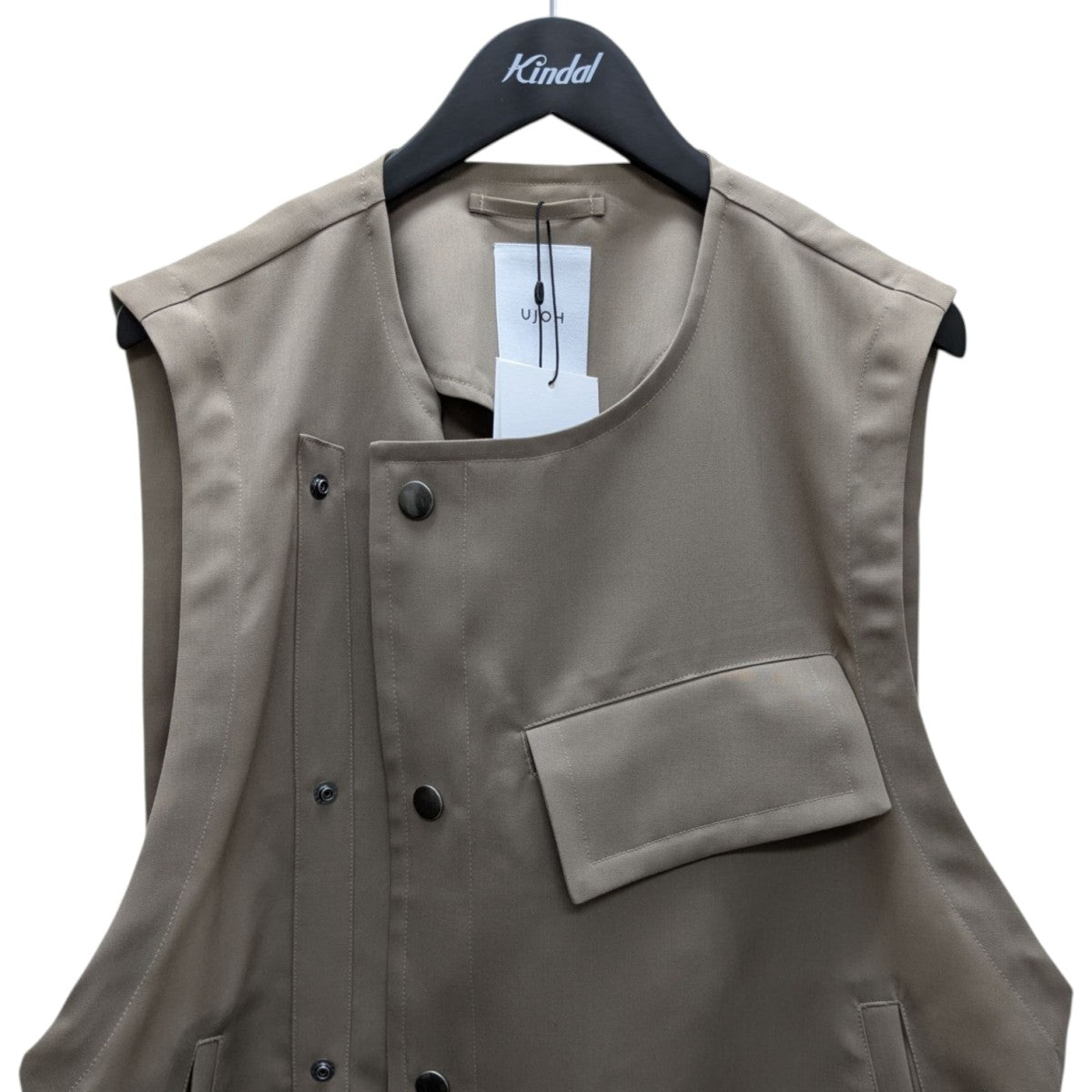 UJOH(ウジョー) 25SSDouble Front Vest ダブルフロントベスト