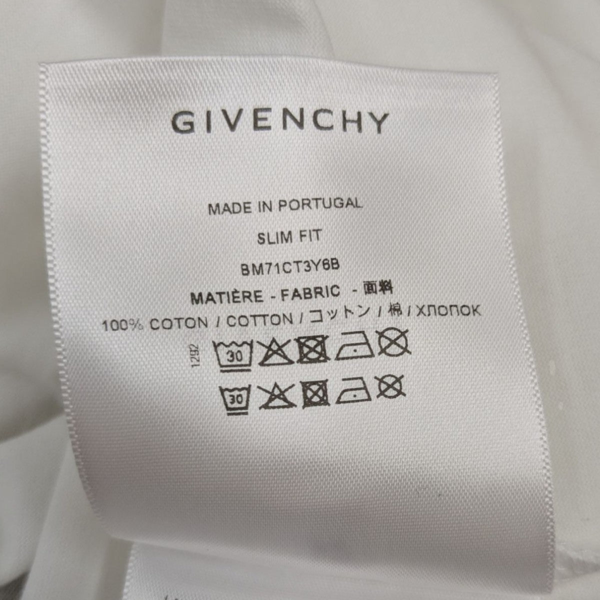 GIVENCHY(ジバンシィ) プリントTシャツ BM71CT3Y6B ホワイト