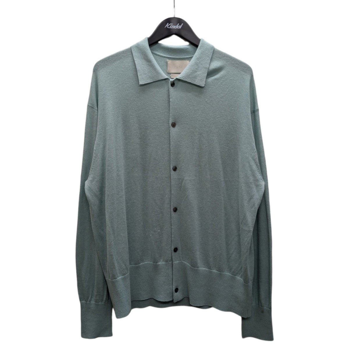 【定価3.7万円】YOKE ヨーク 20SS シャツカーディガン カーキ XS 定価3.7万円】YOKE ヨーク 20SS シャツカーディガン カーキ XS