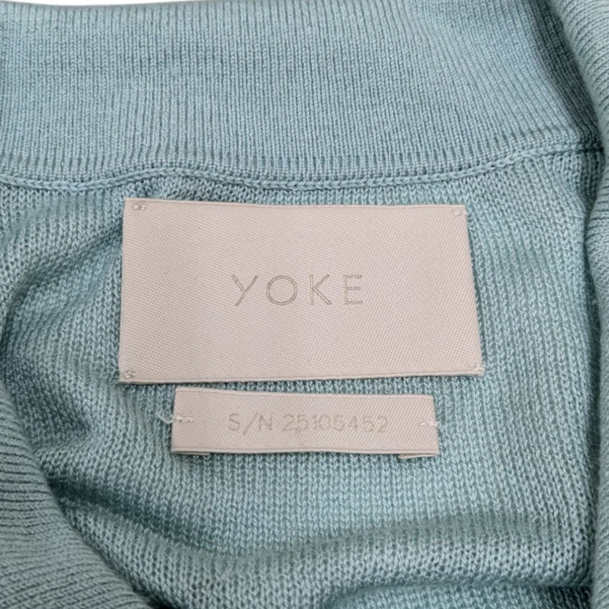 YOKE(ヨーク) 25SSSILK CASHMERE SHEER SHIRT CARDIGANシャツ