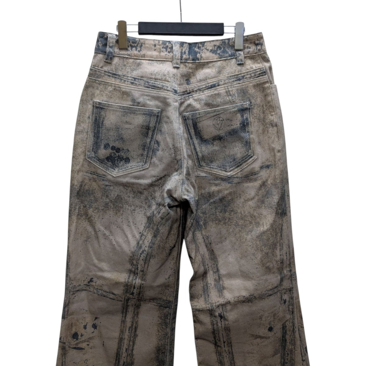 25SSPRINTED DENIM   BEI USED LOOK PRINTEDデニムパンツ