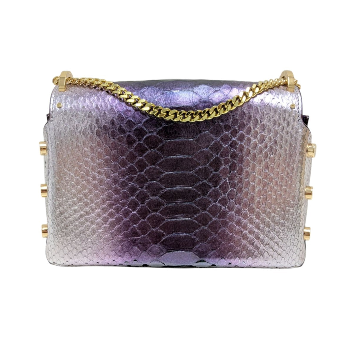 JIMMY CHOO Lockettパイソンショルダーバッグ 古着・中古-4枚目のアイテム画像