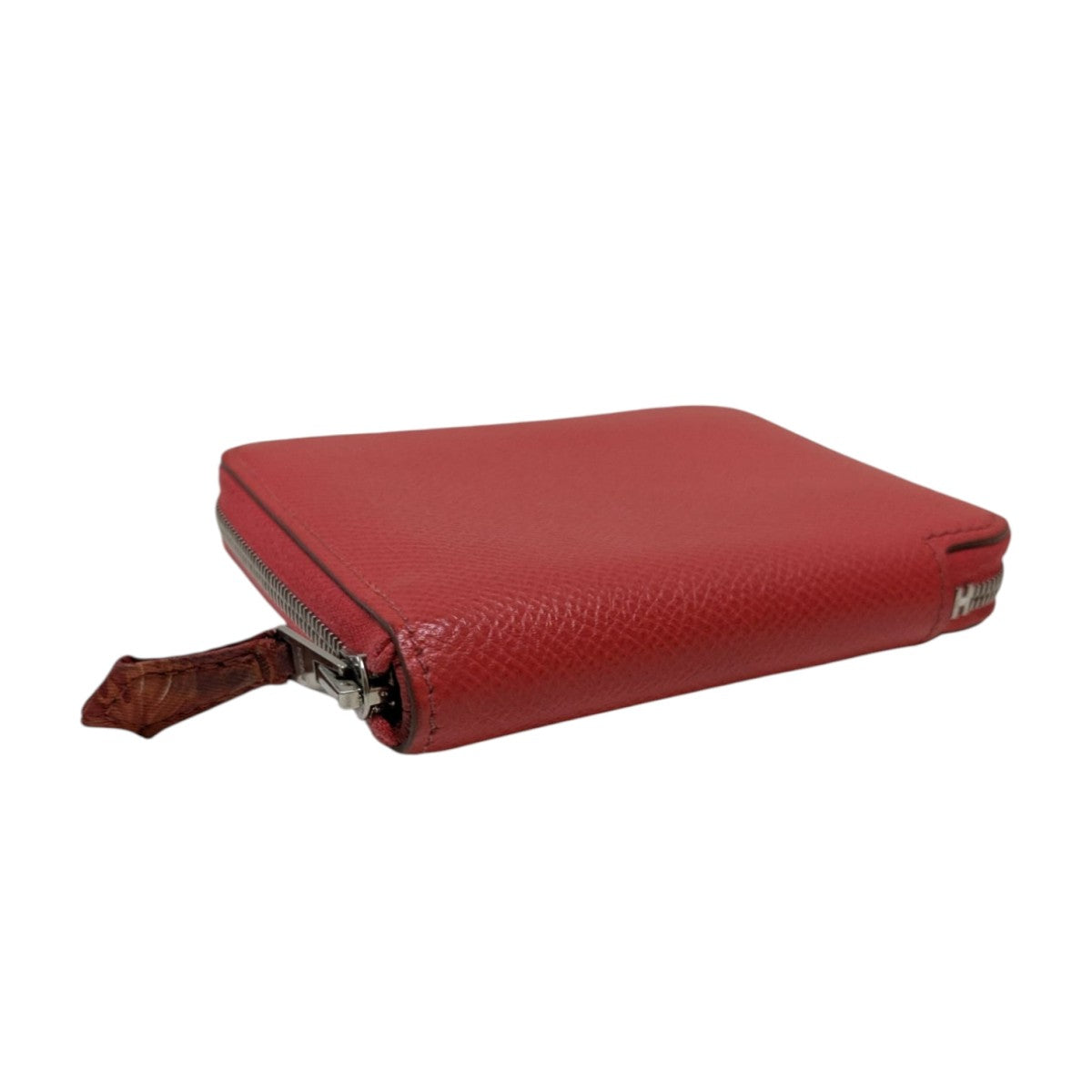 【美品！】エルメス アザップ コンパクト シルクイン コインケース レッド エルメス(HERMES)エルメス アザップ コンパクトミニ シルクイン