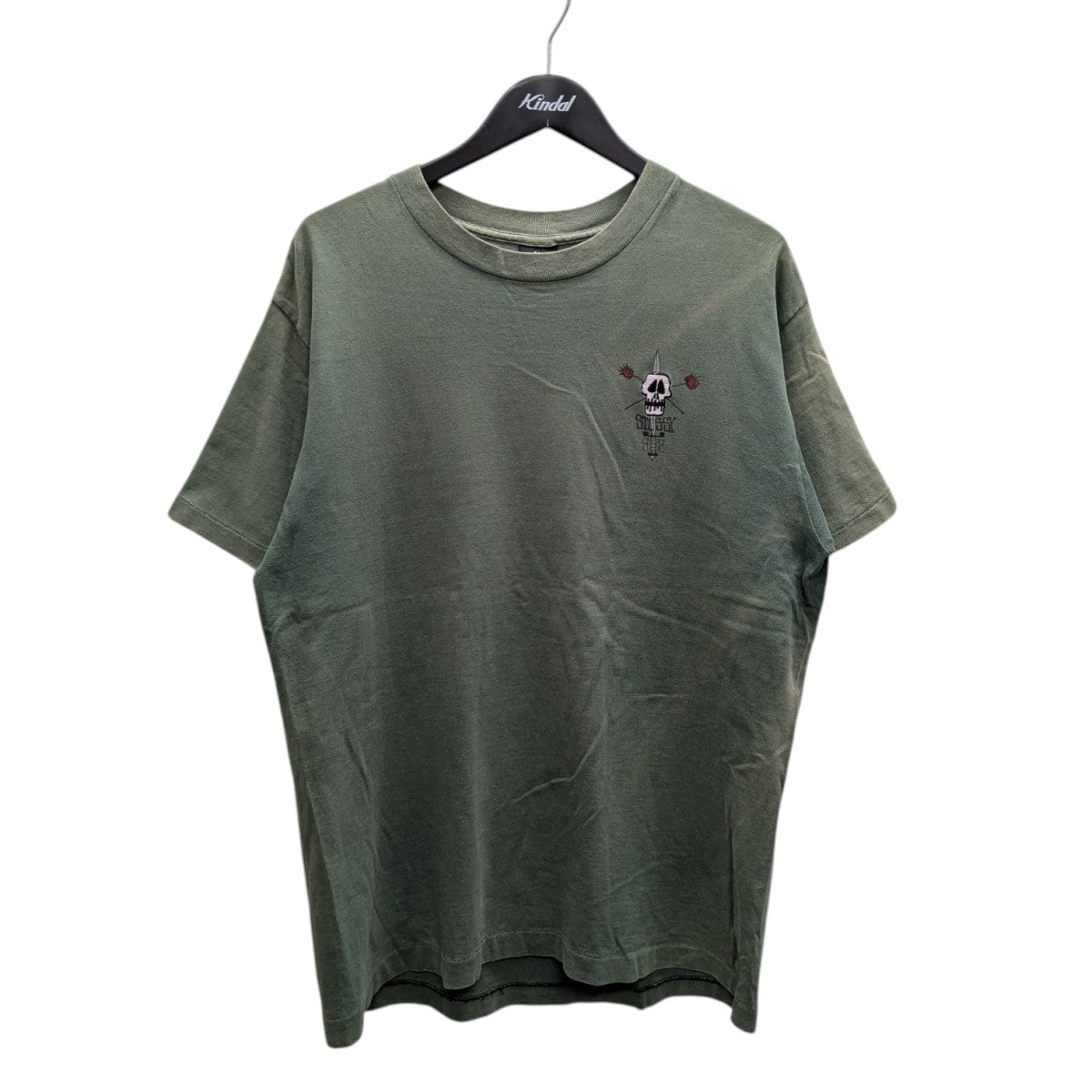 stussy(ステューシー) OLD80s 刺繍Tシャツ グリーン サイズ L