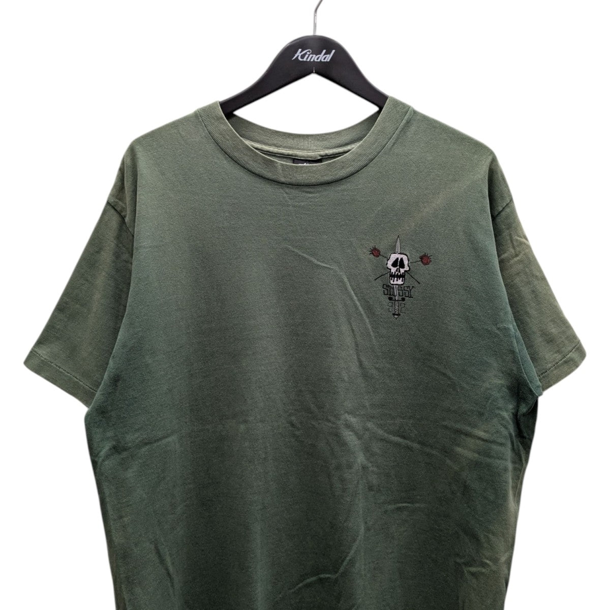 STUSSY Tシャツ Lサイズ 古着 stussy(ステューシー) KING SIZE Tシャツ レッド サイズ L