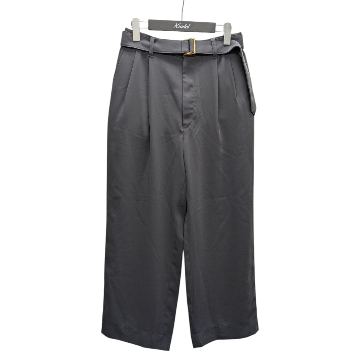 CULLNI(クルニ) 24AWDouble Satin 2 Tuck Wide Pants with Long