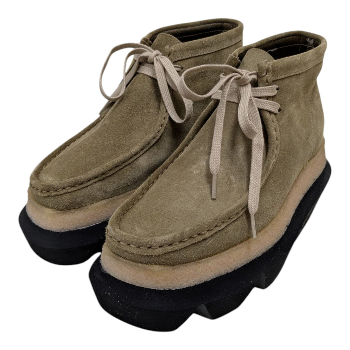 SACAI サカイ Clarks Originals ハイブリッド ワラビーブーツ sacai×クラークス オリジナルズ「ワラビー ブーツ」凹凸厚底や