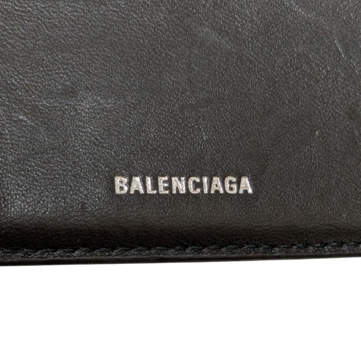 BALENCIAGA(バレンシアガ) BB 二つ折り財布 779971 ブラック