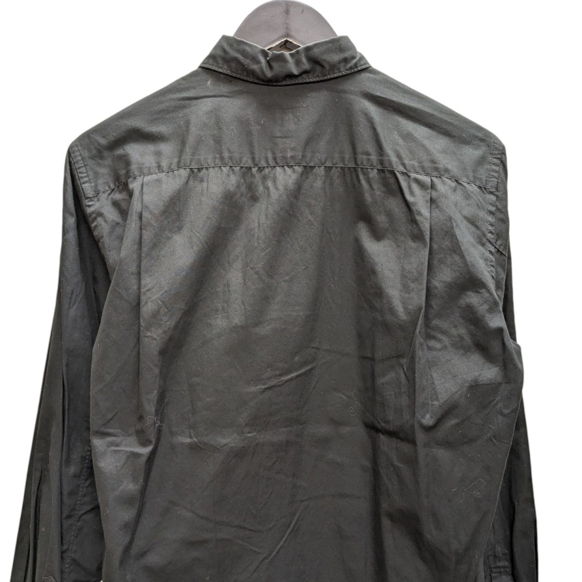 COMME des GARCONS◆長袖シャツ/XS/ポリエステル/BLK/RN-B001 BLACK COMME des GARCONS(ブラックコムデギャルソン) / 長袖