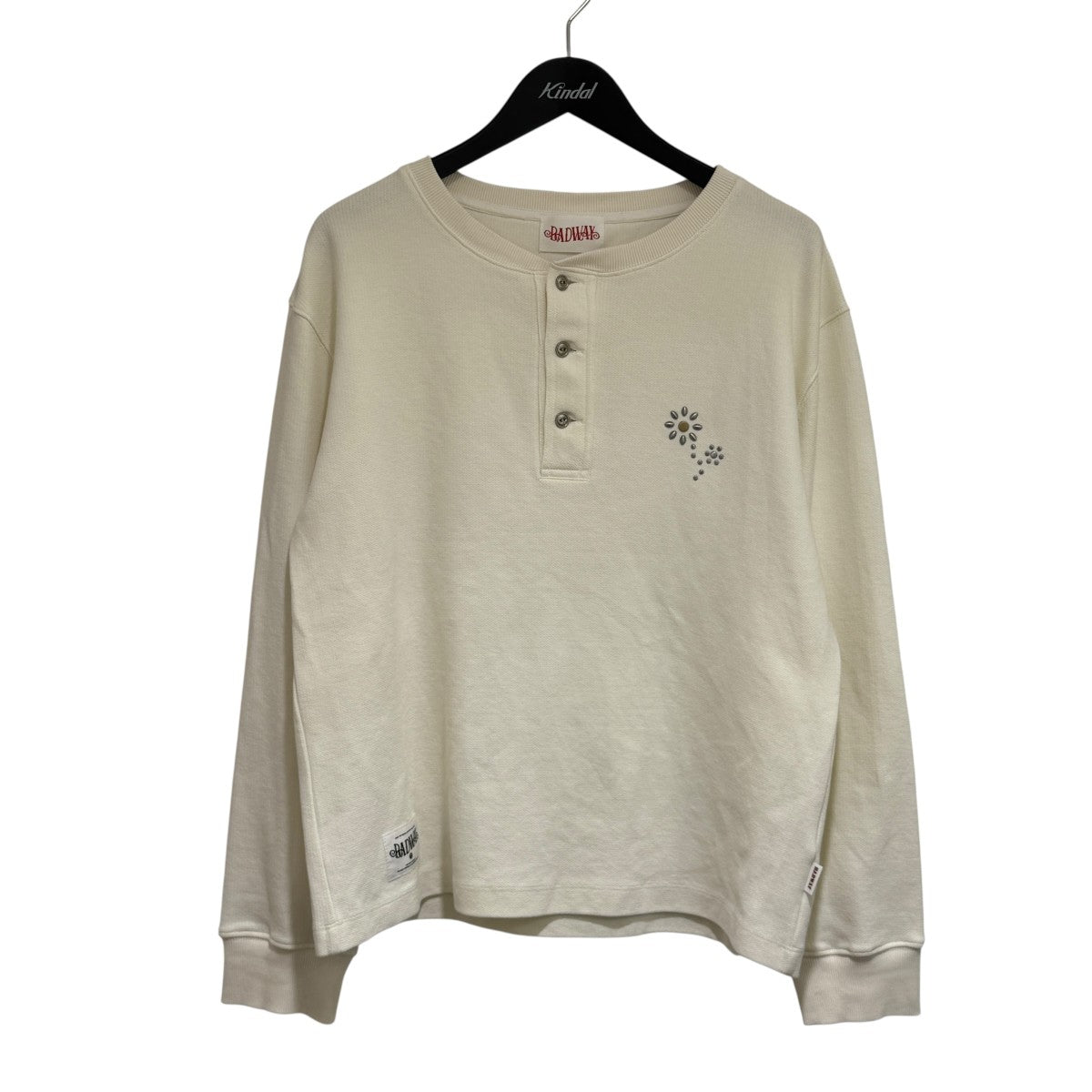 BADWAY　Flower studs sweat BADWAY(バッドウェイ) 「Flower studs thermal tee」サーマル