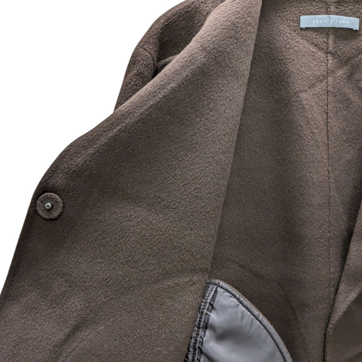 セオリー　カシミア混ノーカラーコート Double Face Coat | WOMEN（レディース）｜Theory 公式通販サイト