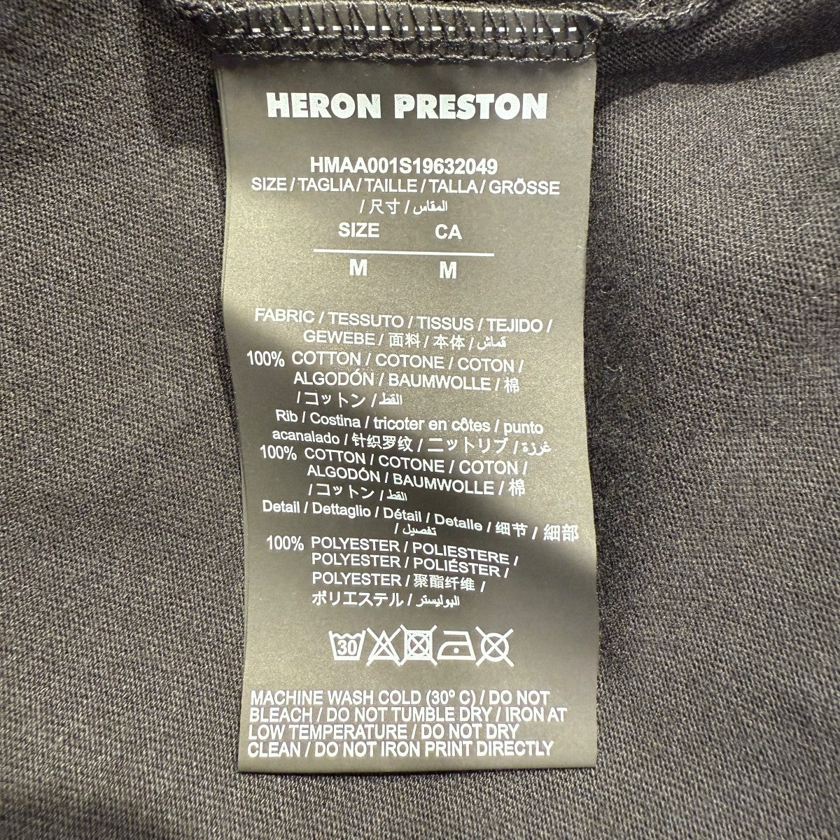 HERON PRESTON　激レア　刺繍×袖プリント　ロングスリーブTシャツ　M ＆プリントロングスリーブTシャツ＜スモーキーピンク＞(S