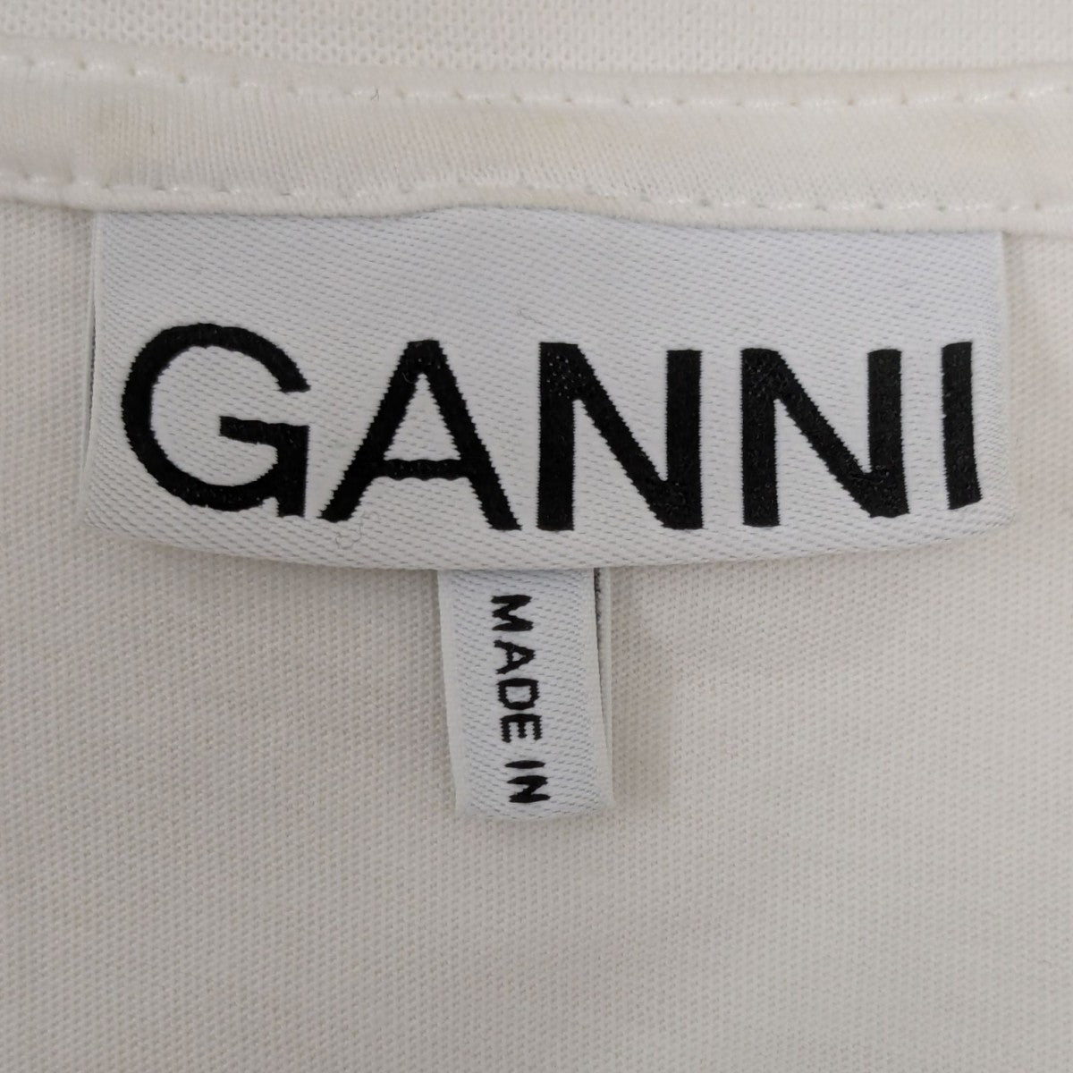 Ganni(ガニー) プリントTシャツ ホワイト サイズ XS/S｜【公式