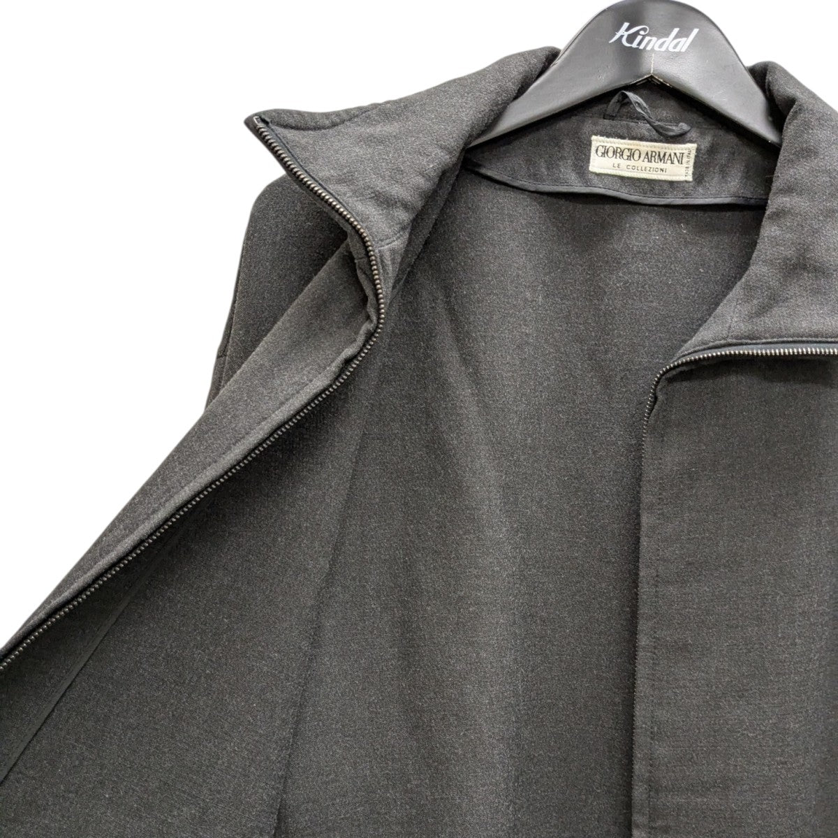 GIORGIO ARMANI ジョルジオアルマーニ ジップ ジャケット GIORGIO ARMANIジョルジオアルマーニ♪ノーカラージップジャケット