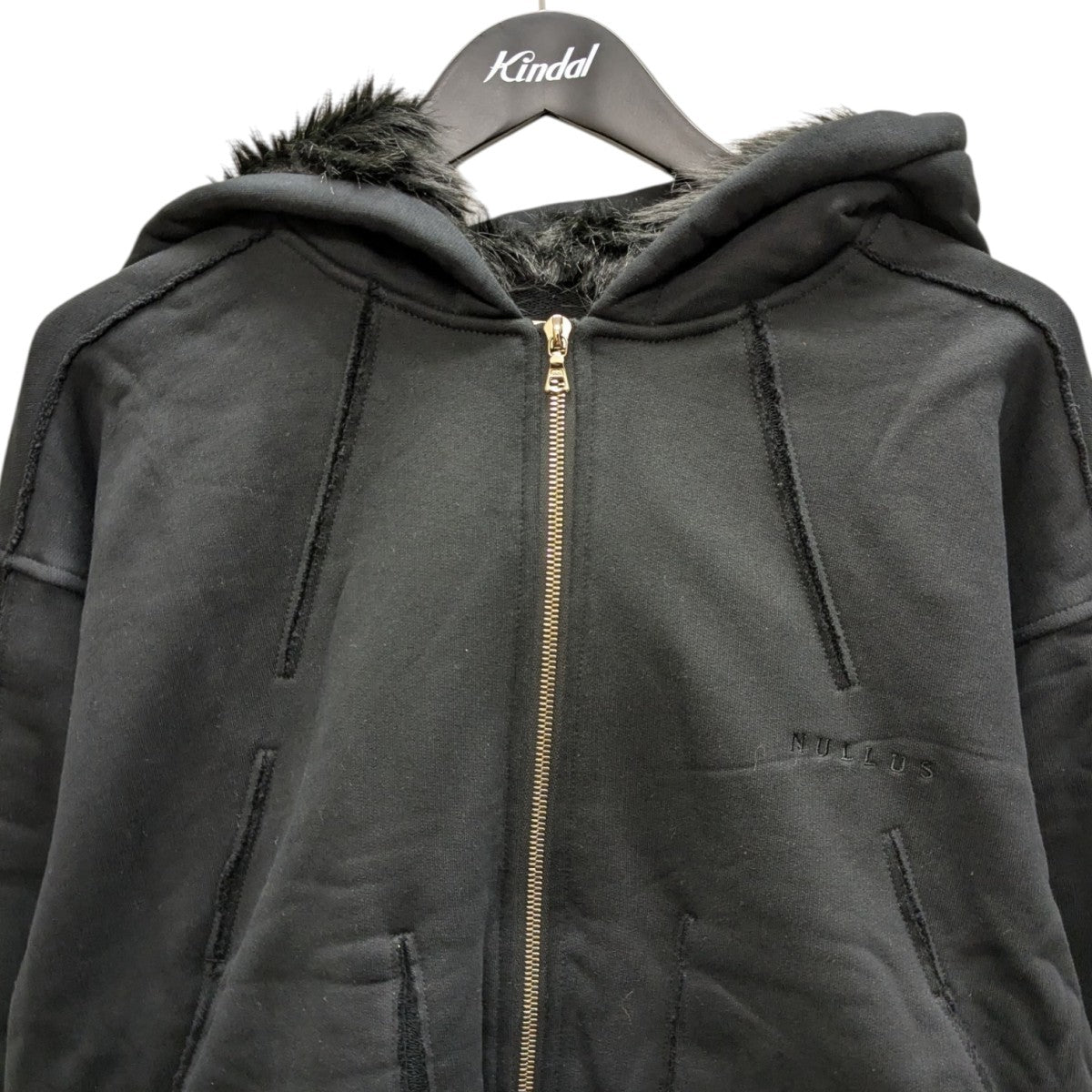 NULLUS(ヌル) 24AW FUR HOODIE ジップファーパーカー NUAW24HOO001