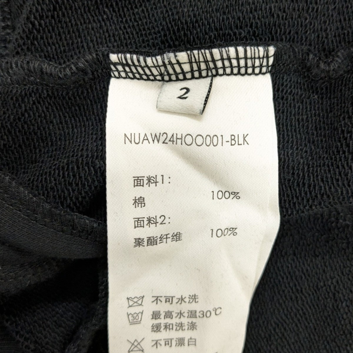 mo_21　24aw NULLUS FUR HOODIE ヌル NULLUS 24AW FUR HOODIE ジップファーパーカー ブラック サイズ