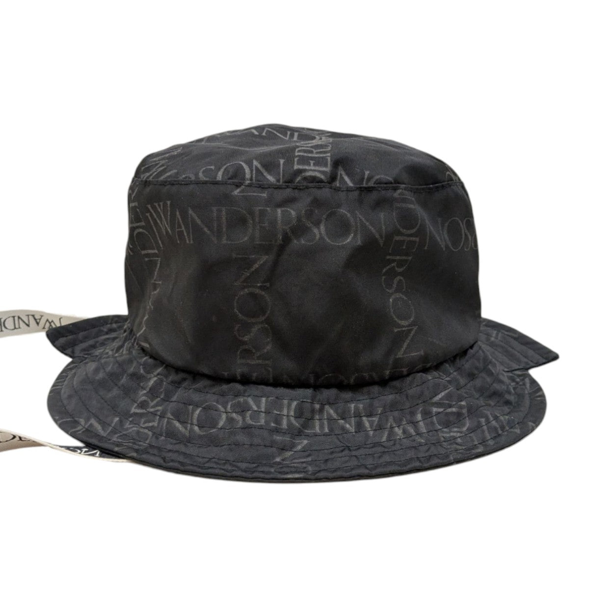 jw anderson バケハ バケット ハット 黒 付属品付 ロゴ