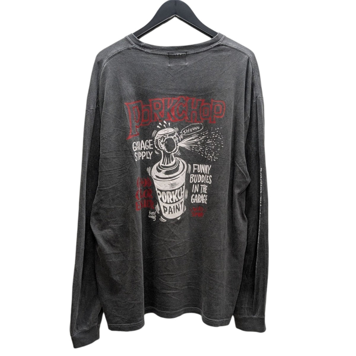 GARAGE SUPPLY PORK CHOP ロングスリーブカットソー 古着・中古-3枚目のアイテム画像
