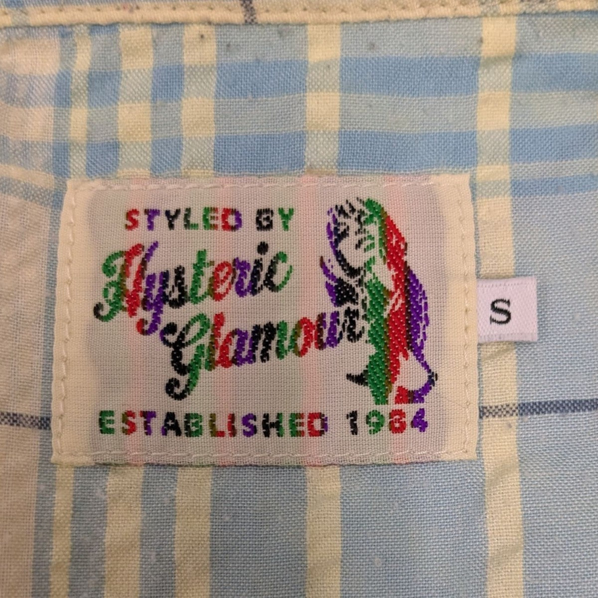 【人気】HYSTERIC GLAMOUR　SKULL刺繍 ウエスタンシャツ Hysteric Glamour(ヒステリックグラマー) チェックスカル刺繍