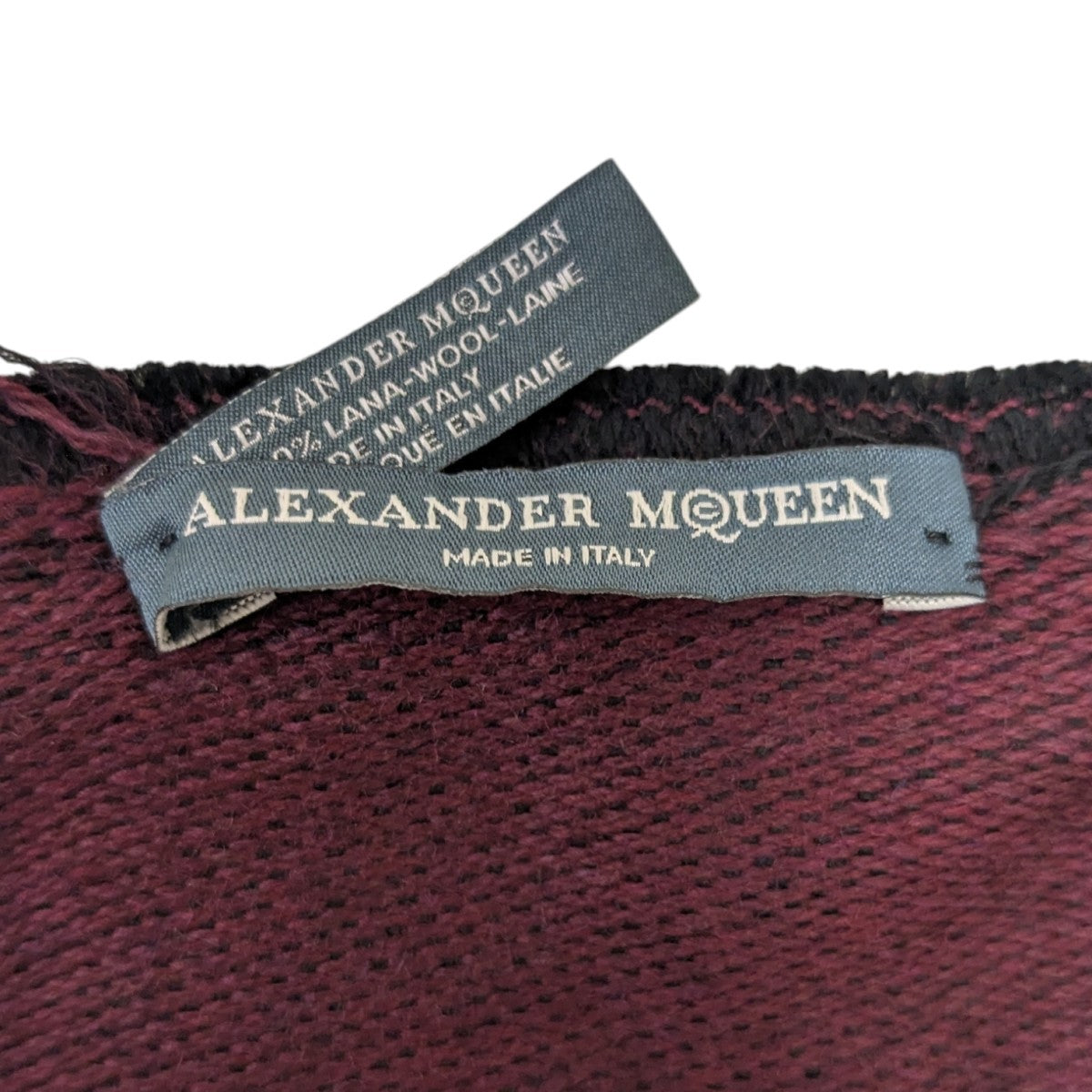 ALEXANDER McQUEEN(アレキサンダーマックイーン) ウールマフラー