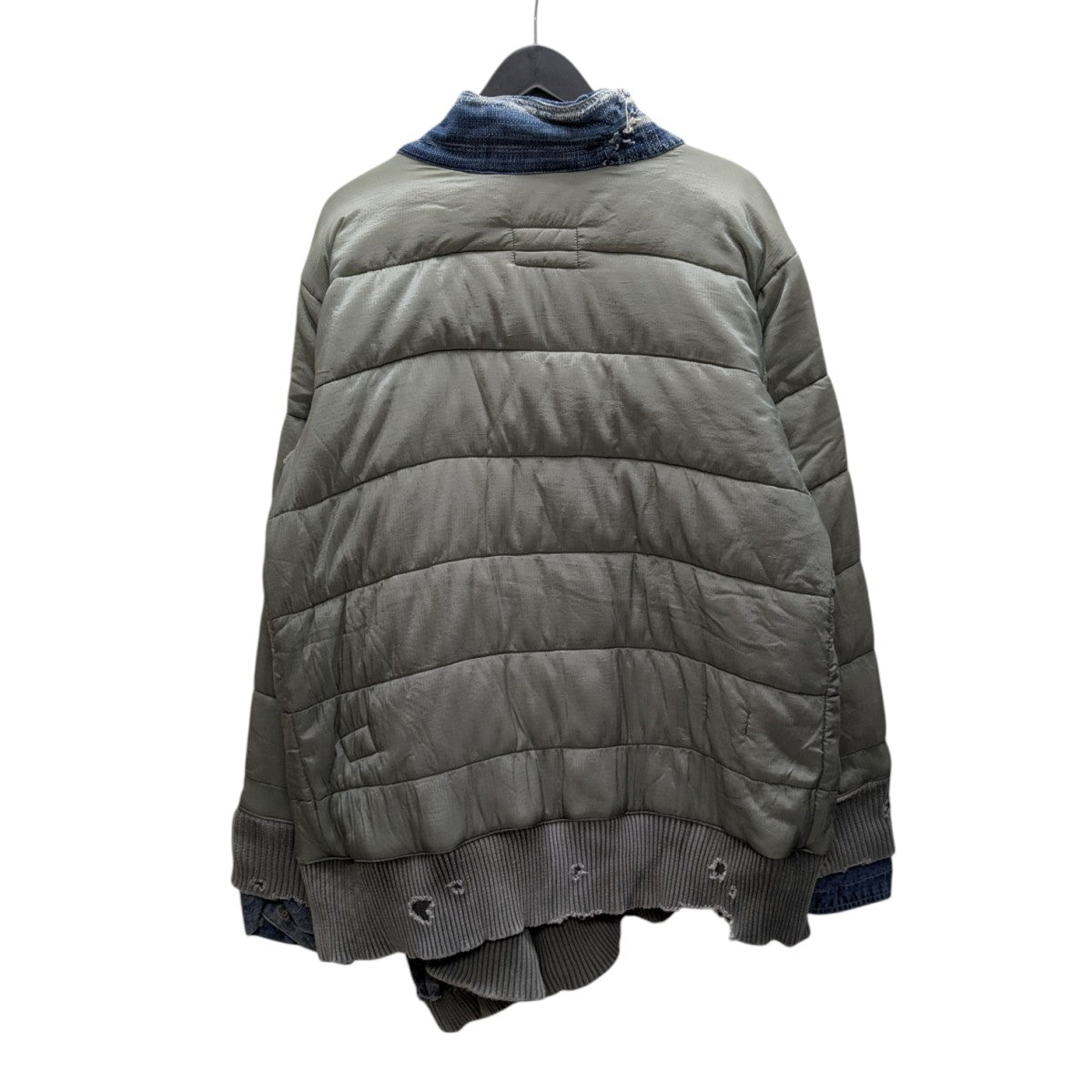 GREG LAUREN(グレッグローレン) ボアデニムジャケット アイボリー