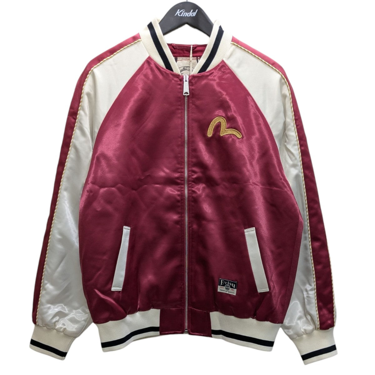 希少 スカジャン EVISU エヴィス EVISUアーカイブ刺繍レギュラーフィットパッドスカジャン