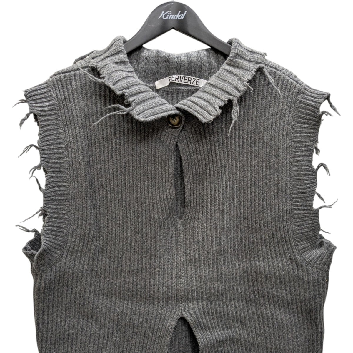 PERVERZE パーバーズ モヘアニットベスト PERVERZE(パーバーズ) ニットベスト 0121030510 グレー サイズ F