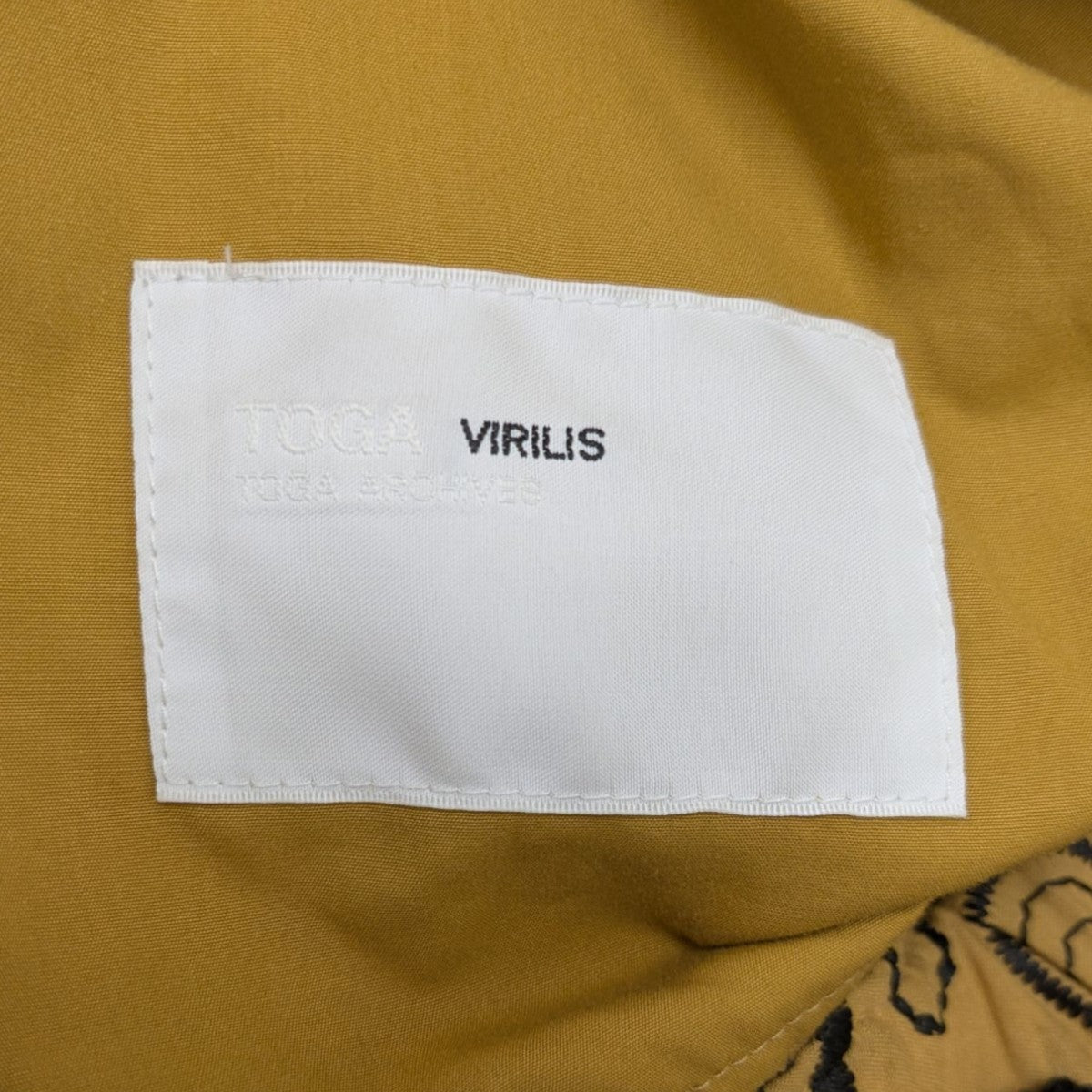 TOGA VIRILIS(トーガヴィリリース) 25SS EMBROIDERY BLOUSON