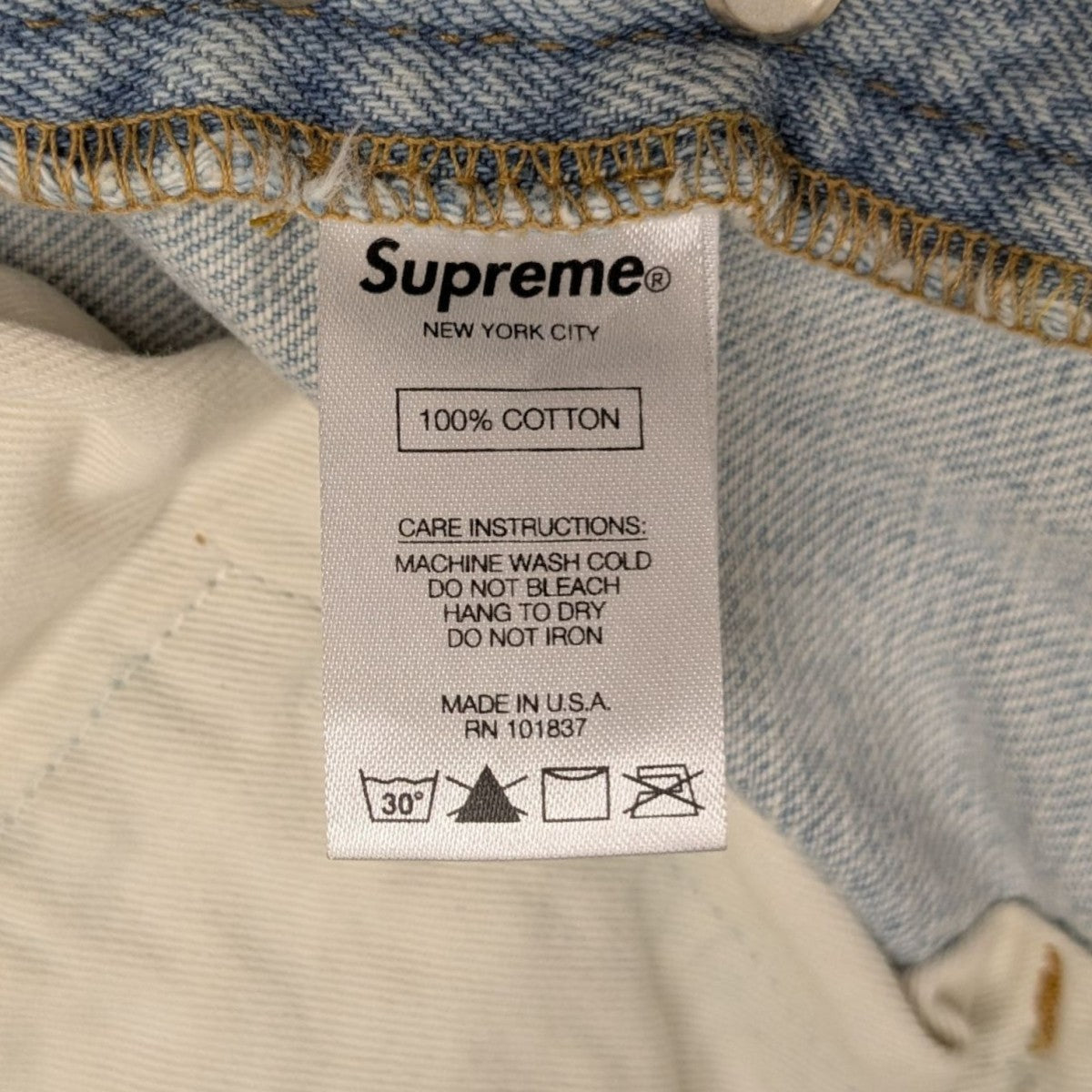 シュプリーム　デニム34 中古・古着通販】SUPREME (シュプリーム) Washed Regular Jean