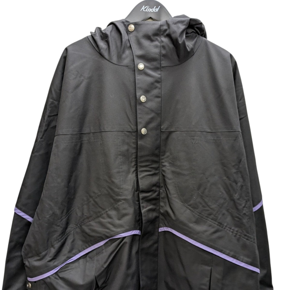 Kiko Kostadinov×LORO PIANA KK LP COATフーデッドコート ブラック