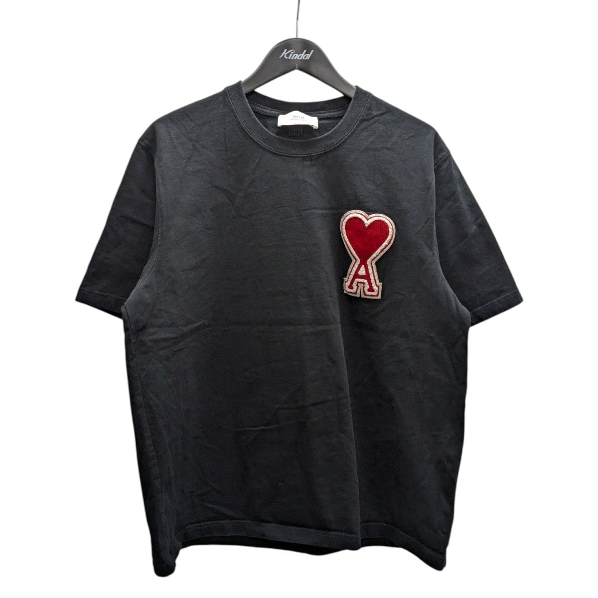‼️ami ハート刺繍 半袖Tシャツ 2色セット ami(アミ) ハートロゴ刺しゅうTシャツE22UTS002 E22UTS002