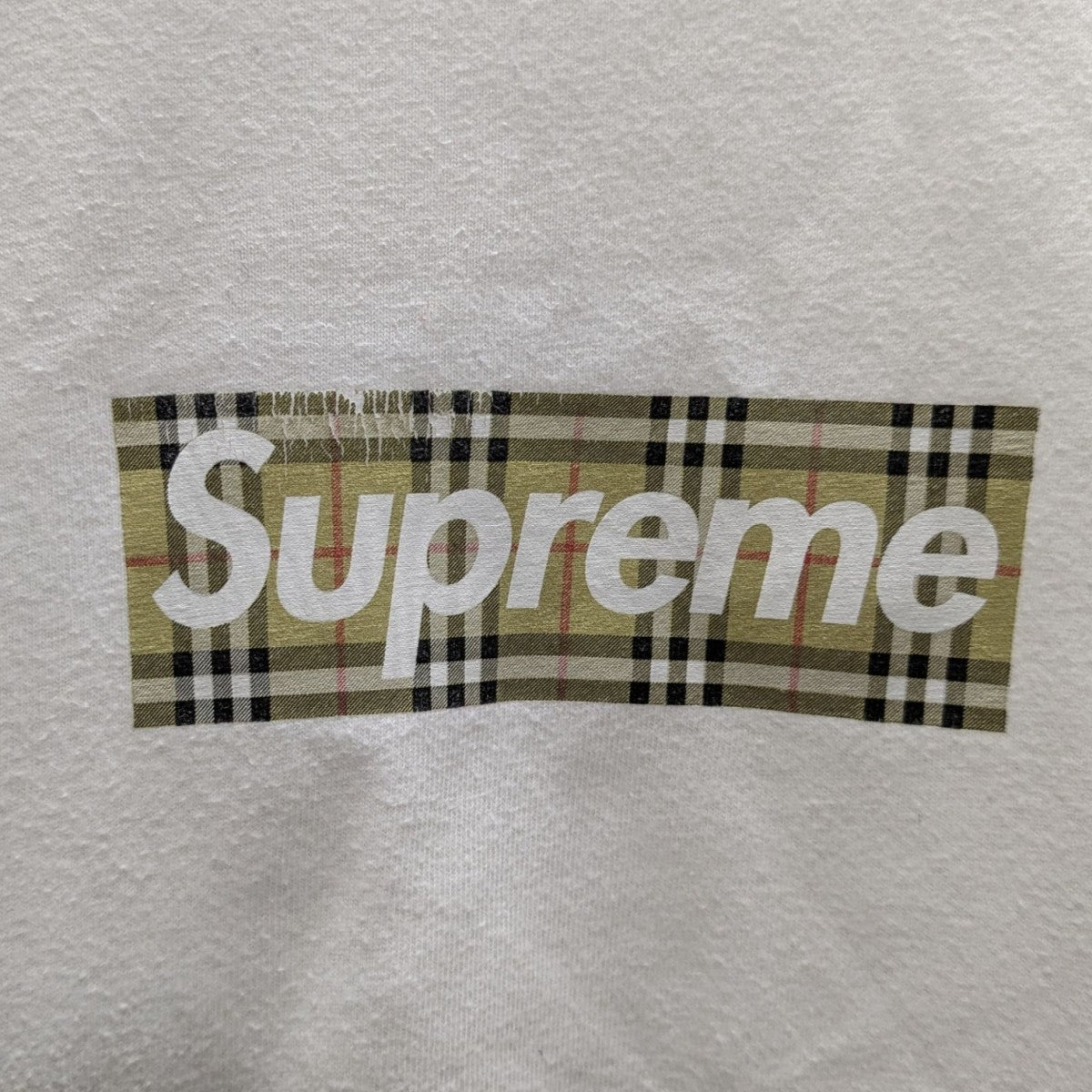タ*カ様 Supreme × Burberry ボックスロゴ tee Lサイズ Supreme Burberry Box Logo Tee White Men's - SS22 - US
