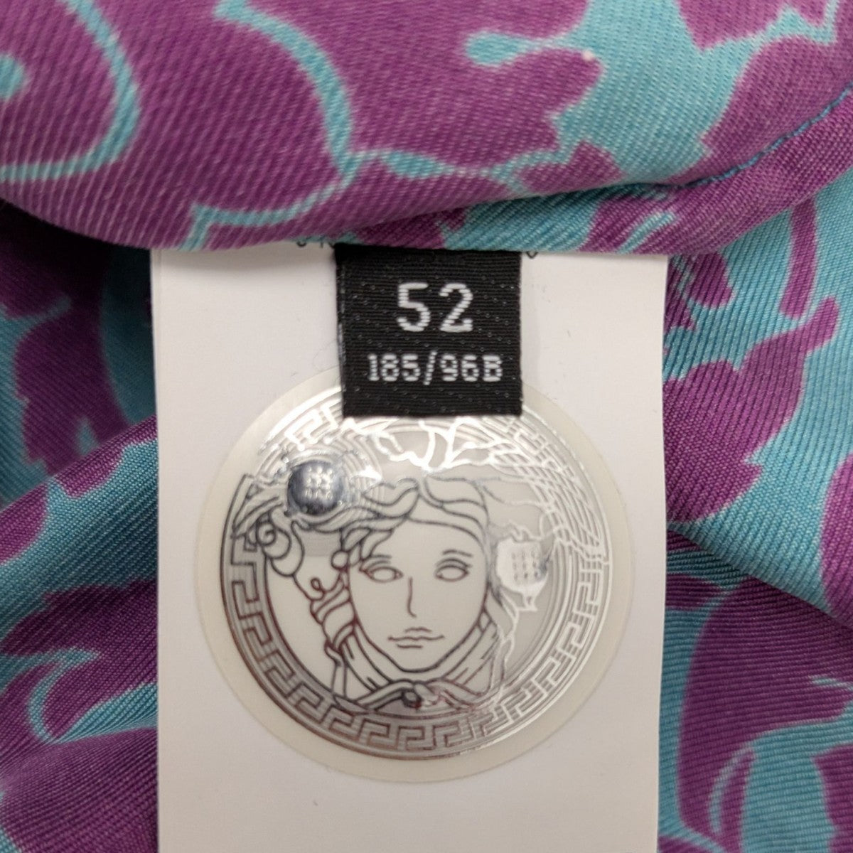 VERSACE 総柄シルクシャツ 古着・中古-7枚目のアイテム画像