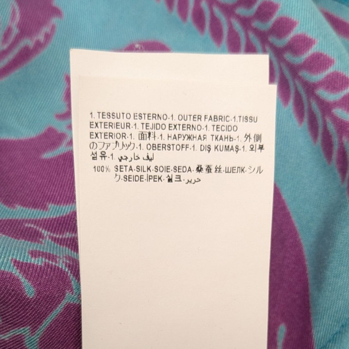 VERSACE 総柄シルクシャツ 古着・中古-8枚目のアイテム画像