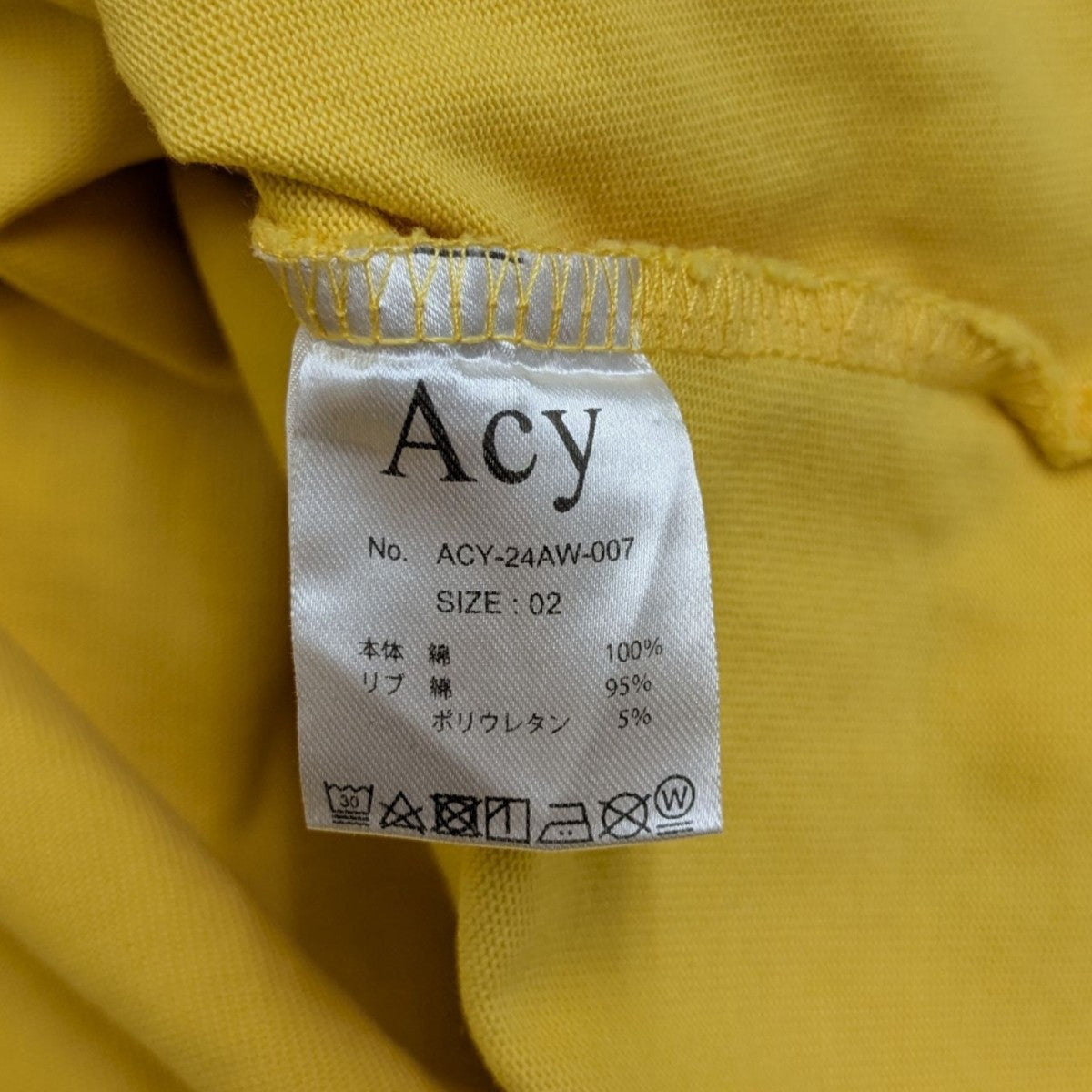 ACY(エイシー) ロングスリーブTシャツACY-24AW-007 ACY-24AW-007
