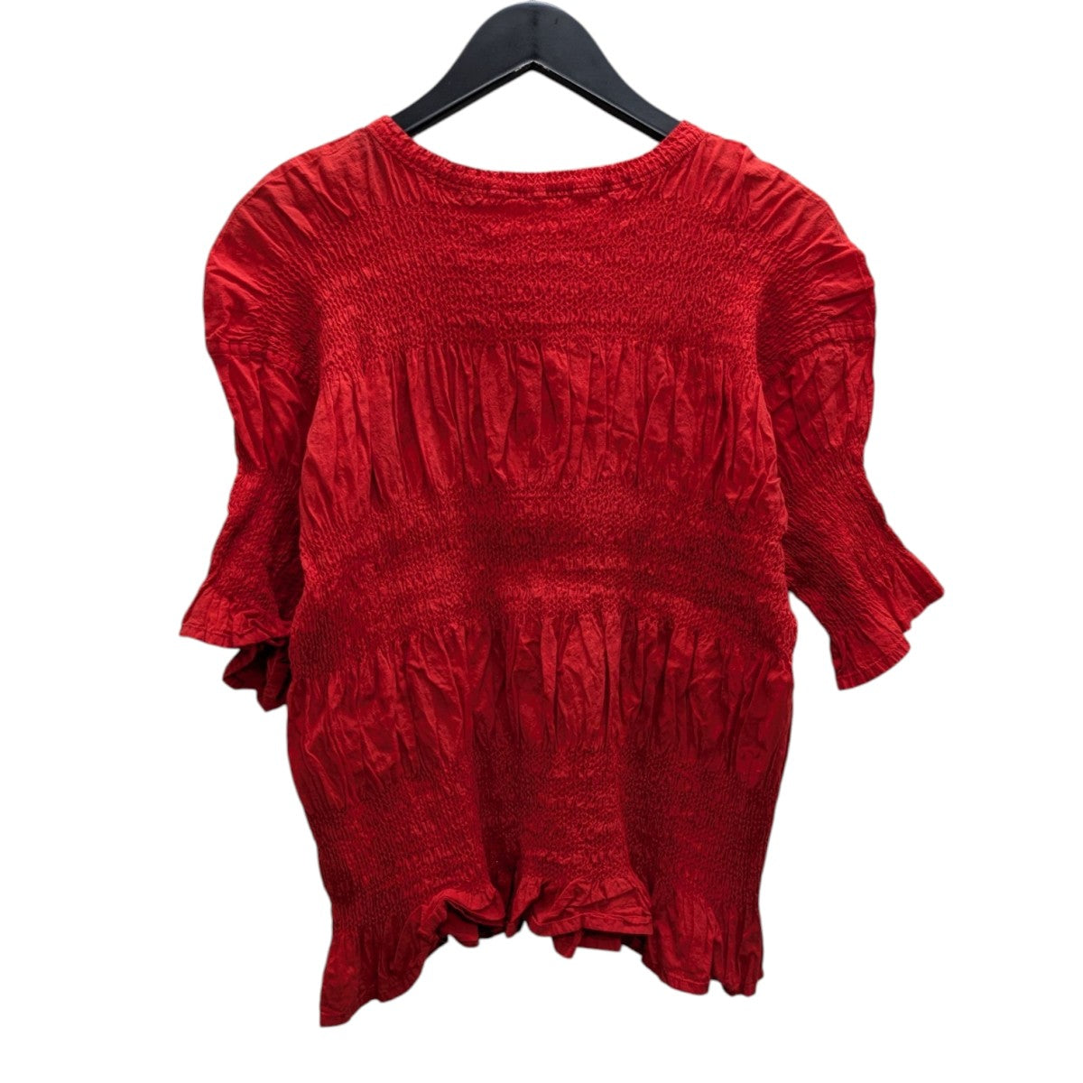 イッセイミヤケISSEY MIYAKE me ノースリーブ　レッド PLEATS PLEASE ISSEY MIYAKE - 希少 美品 イッセイミヤケ