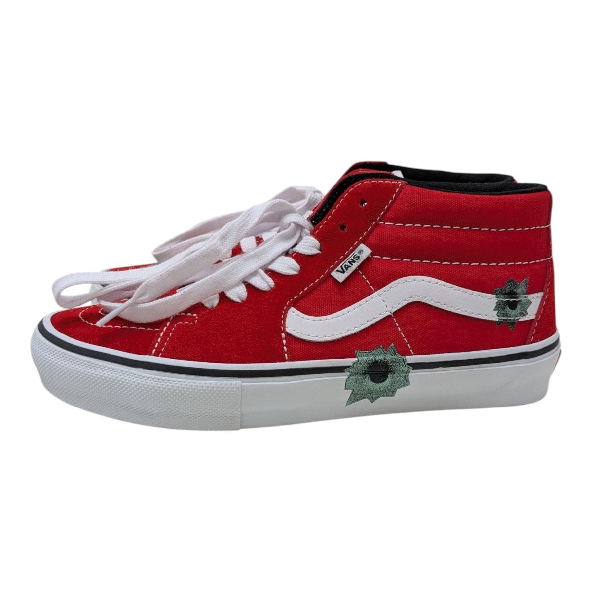 avancus v 3.0 ハイカット　レッド 45 29cm VANS(バンズ) 25SSNate Lowman Skate Grosso Mid Bullet Hole