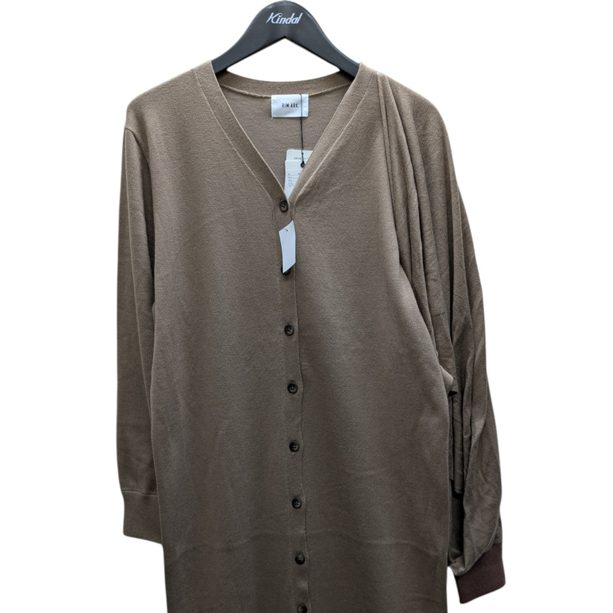 RIM．ARK Cross arrange long knit OP ニットワンピース 古着・中古-2枚目のアイテム画像