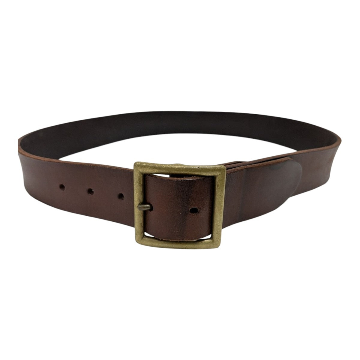 PLAIN BELT DMGD 40MMレザーベルト0122203003014