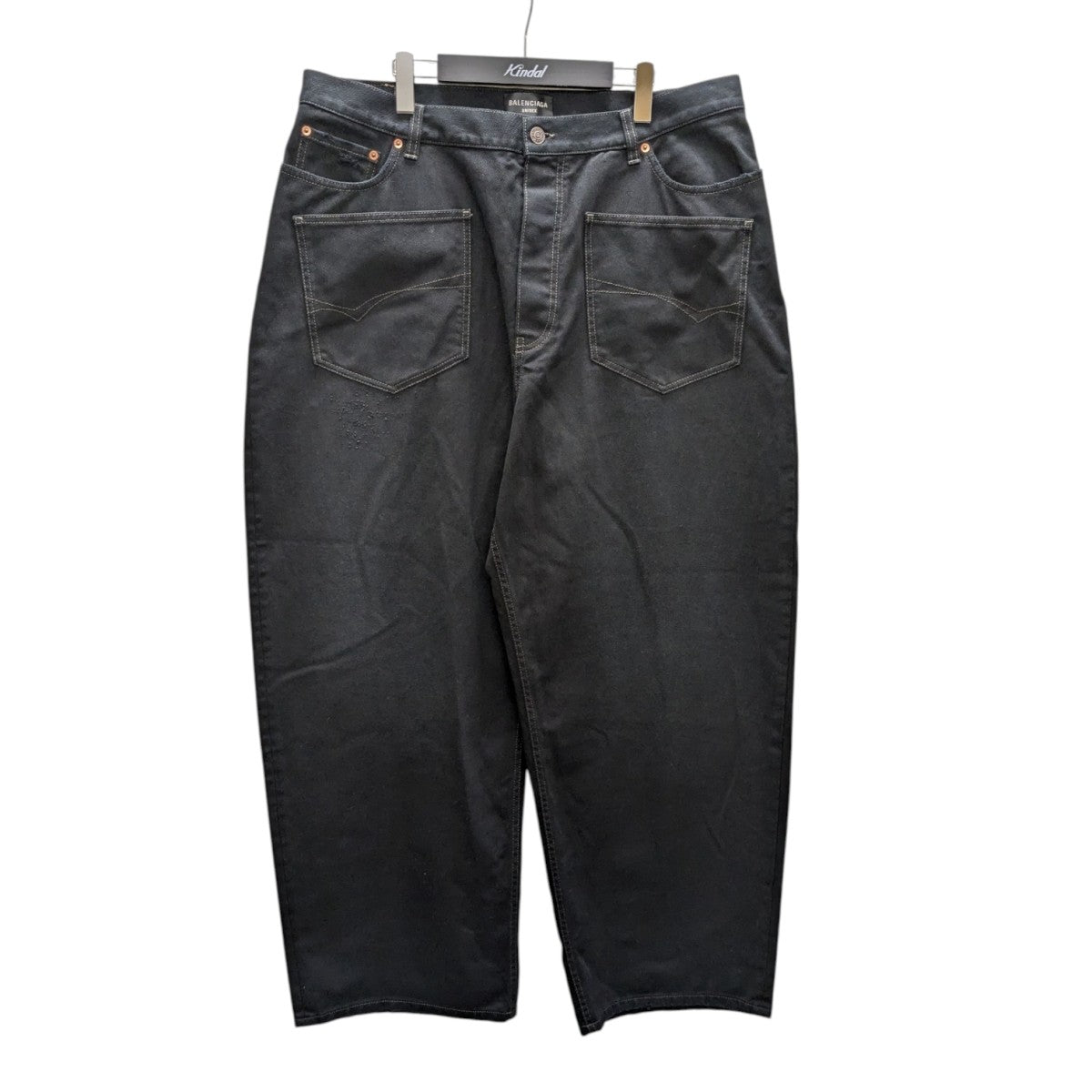 balenciaga バレンシアガ　デニム　パンツ　名作　裾　クラッシュ 32 BALENCIAGA - BALENCIAGA バレンシアガ 22SS JEAN 50/50 デニム