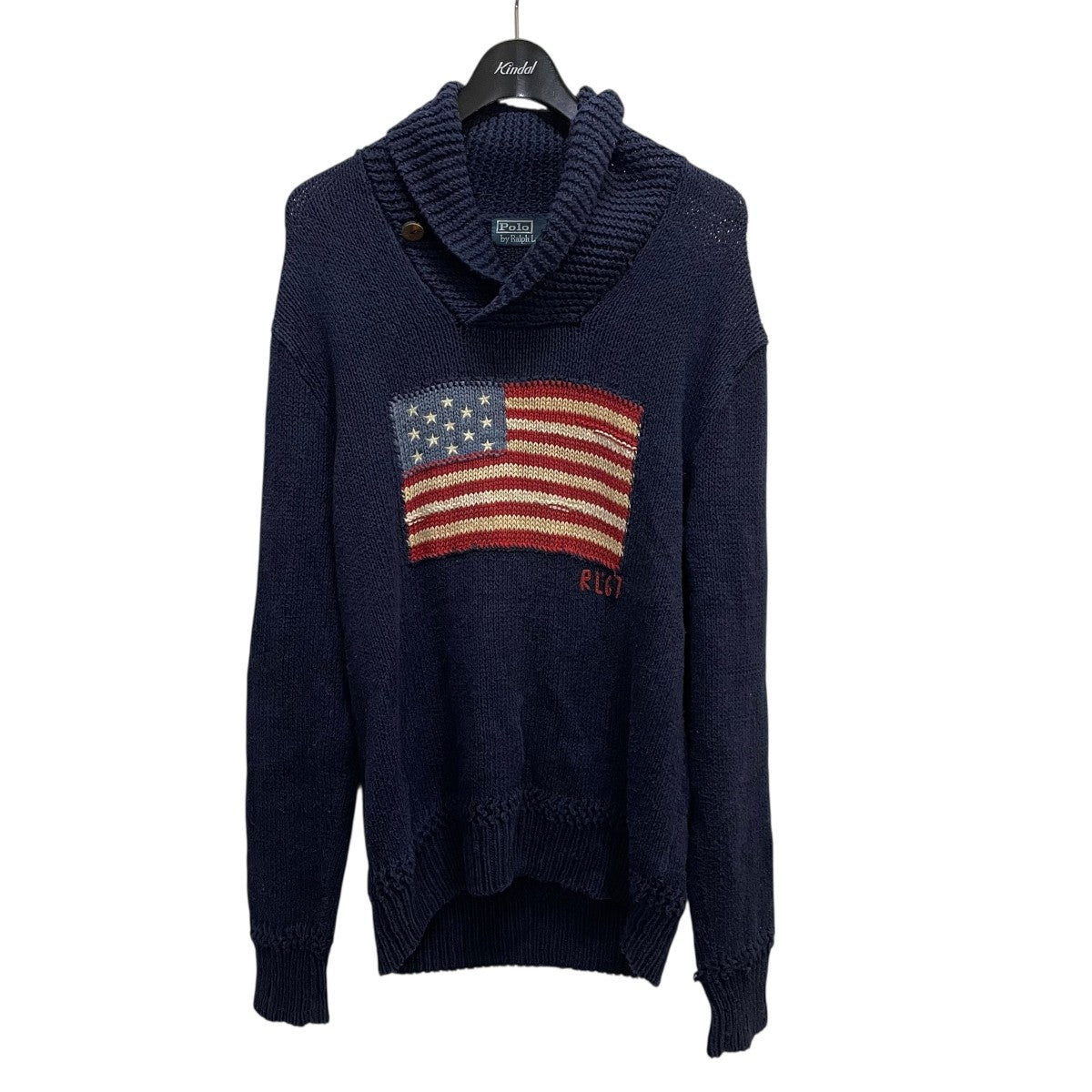 POLO RALPH LAUREN(ポロラルフローレン) ショールカラー星条旗ニット