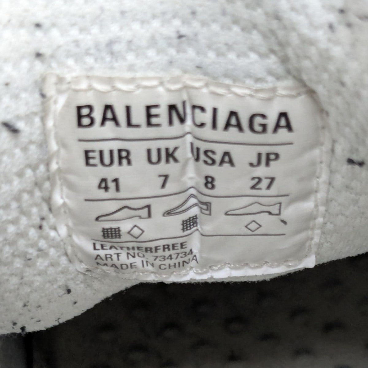 BALENCIAGA(バレンシアガ) 3XL スニーカー 734734 グレー サイズ