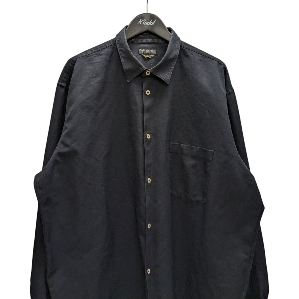 COMME des GARCONS 24SS オーバーサイズジャケット BLACK COMME des GARCONS ポリ縮 オーバーサイズジャケット