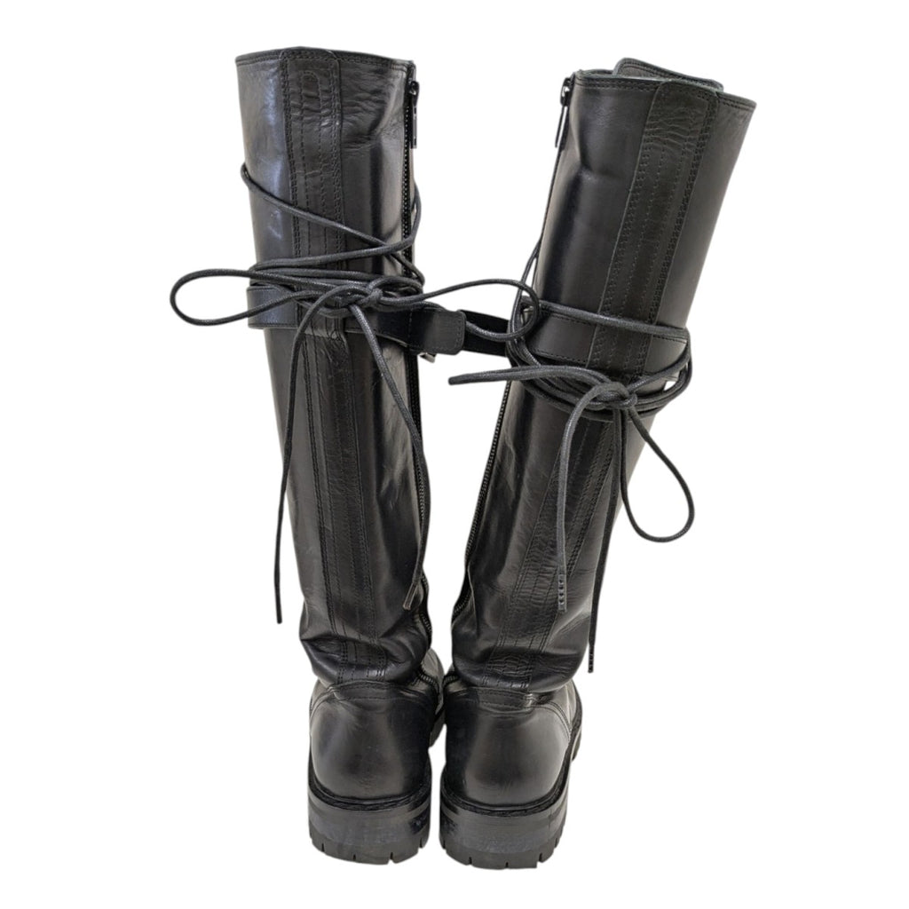 ANN DEMEULEMEESTER(アンドゥムルメステール) レースアップロング 